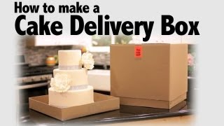 How to Make a Cake Delivery Box  Cake Business Tips [upl. by Aehsrop]