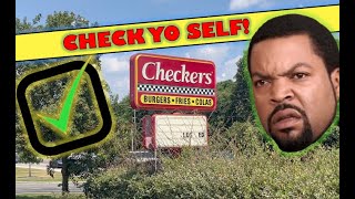 DEAD FAST FOOD Checkers Burgers Drive Thru Restaurant Closed Abandoned Horrible Destroyed Aiken SC [upl. by Urbannai]