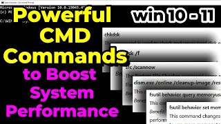 How to Make Your Computer Run Faster Using CMD  Powerful CMD Commands to Boost System Performance [upl. by Desdemona]