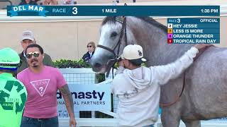 Hey Jessie wins race 3 at Del Mar 111624 [upl. by Legir]