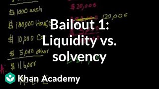 Bailout 1 Liquidity vs Solvency [upl. by Ettessil801]