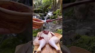 Döküm Tencerede Bütün Tavuk 🍗  Cooking Whole Chicken Oven outdoorcooking chicken food चिकन [upl. by Saxe]