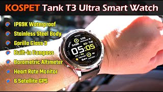 Rugged amp Affordable Smart Watch  KOSPET TANK T3 ULTRA [upl. by Dysart253]