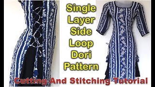 Single Layer Side Loop Dori Pattern  How To Tutorial  Easy Method [upl. by Elleinad]