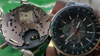 how to service a timex watchassembly and disassembly of miyota cal0s10 [upl. by Iliram]