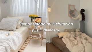 Remodelando mi habitación ૮꒰ ˶• ༝ •˶꒱ა estilo Pastel Aesthetic [upl. by Eisak860]