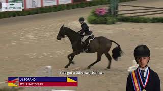 Round Review JJ Torano  Dover SaddleryUSEF Hunter Seat Medal Final [upl. by Kcirdec530]