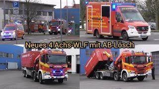 Neues WLF Löschzug amp mehr  Aufsatteln ABLösch  Einsatzfahrten Berufsfeuerwehr DessauRoßlau [upl. by Fink]