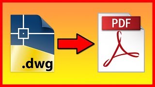 How to convert AutoCAD DWG to a PDF file  Tutorial [upl. by Narcho567]