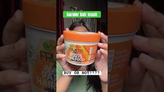 Garnier papaya hair food  garnier hair mask  youtubeshorts garnier hairmaskforfrizzyhair [upl. by Jaquenetta963]