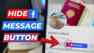 How to Hide Message Button on Facebook  Disable message button [upl. by Hanej770]