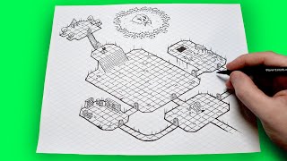 How to Create an Isometric Dungeon Map Free Template [upl. by Rothschild474]