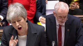 BREXIT CHAOS CLASH Theresa May LOSES IT with Jeremy Corbyn on 30th June delay  Its a bit rich [upl. by Eelnayr]