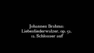 Johannes Brahms Liebesliederwalzer op 52 12 Schlosser auf 1218 [upl. by Faunia540]