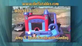 Jump N Splash Castle Bounce House with Landing  eInflatables [upl. by Main25]