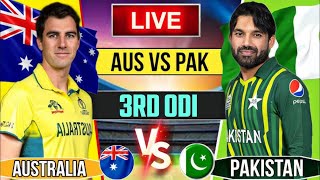 Pak vs Aus 3rd ODI  LIve PTV Sports [upl. by Shanna866]