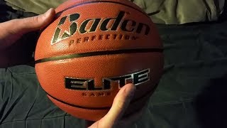 Official Baden Perfection Elite Game Ball Review  Indoor Official Size [upl. by Neetsyrk]