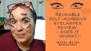 How to Use Reusable SelfAdhesive Eyelashes 2022 [upl. by Nerdna]