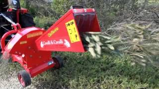 biotrituratore cippatore con trattore Carraro3200 prova su campo cavalliecavalli Srl Sardegna [upl. by Bria]