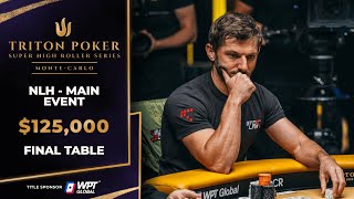 125K NLH MAIN EVENT  Event 10 Final Table  Triton Poker Series MonteCarlo 2024 [upl. by Starobin]