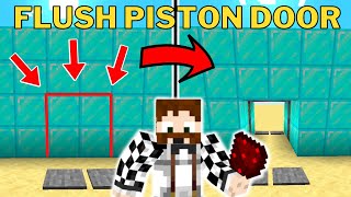 ULTIMATE 2x2 Flush Minecraft Piston Door Redstone Tutorial [upl. by Gower175]