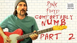 Pink Floyd  Comfortably Numb  Ending Guitar Solo Lesson  Part 2 [upl. by Hosfmann462]