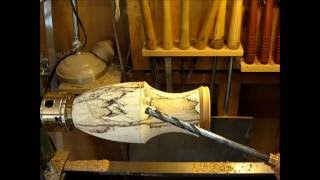 41 Woodturning a Spalted Oak Vase Part 1 [upl. by Zippora996]