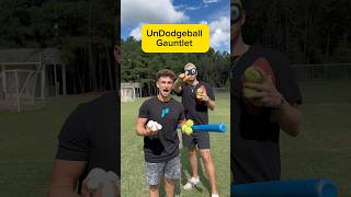 UNDODGEBALL GAUNTLET first to finish all 5 levels wins😂🏈🎾🏓⚾️👄 funny game sports dodgeball [upl. by Ayahs]