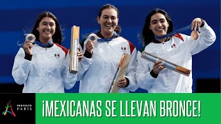 ¡Primera medalla para México Equipo femenil de tiro con arco gana el bronce en París 2024 [upl. by Niobe]