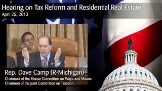 All LIHTC discussion from Hearing on Tax Reform and Residential Real Estate  April 2013 [upl. by Dej]