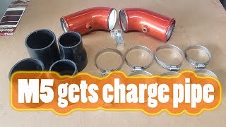 How to install charge pipes on a BMW F10 M5 [upl. by Yznyl562]