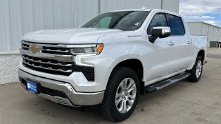 2024 Chevy Silverado 1500 LTZ Iridescent Pearl Tricoat With GideonDark Atmosphere Interior [upl. by Mazman]