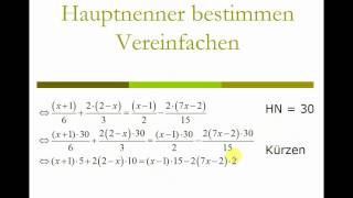 Gleichungen mit Brüchen und x auf beiden Seiten [upl. by Hilda949]