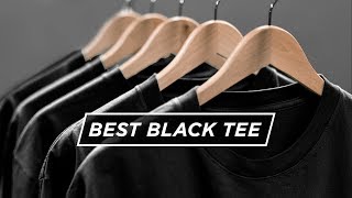 THE PERFECT BLACK TEE  Who Makes The Best TShirt [upl. by Yelnek]