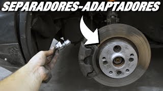 Cómo poner separadores de llantas 🔧 ADAPTADORES de ruedas de 4 tornillos a 5 tornillos [upl. by Valry]