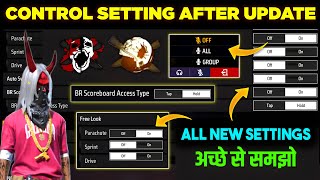 FREE FIRE CONTROL SETTINGS FULL DETAILS  FREE FIRE PRO PLAYER SETTINGS 2023  FREE FIRE SETTING [upl. by Siradal]