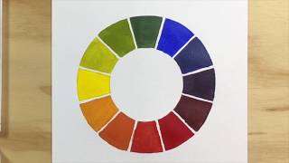 Cómo crear un Círculo Cromático de 12 colores RYB Rojoamarilloazul [upl. by Roddy510]