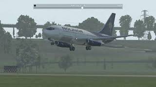 NOLINOR boeing 737 200 landing [upl. by Trish]