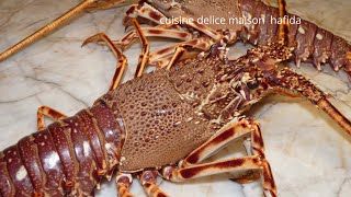 Langoustes grillées au four  جراد البحر  لانكوست   Grilled lobster in the oven [upl. by Lyrac]