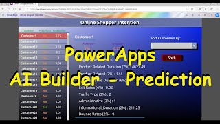 PowerApps AI Builder Prediction [upl. by Phelia655]