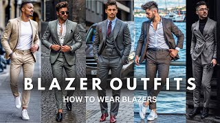 Attractive Blazers With Matching Shirt And Pant Combo  How To Wear A Blazer [upl. by Neersan]