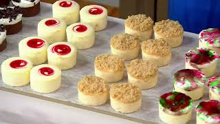 Juniors 32 Piece Holiday Mini Cheesecakes on QVC [upl. by Leuname]