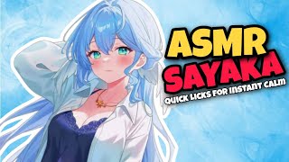 耳舐め ASMR 🧠 Quick Licks For Instant calm  ASMR Sayaka 24 [upl. by Yeslaehc]