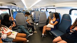 Caltrains New Electric Train Full Walkthrough of Lower and Upper Levels During Passenger Operation [upl. by Najram]