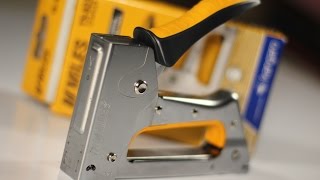 How to Operate a Staple Gun Basics using Kangaro hand tacker [upl. by Dripps484]