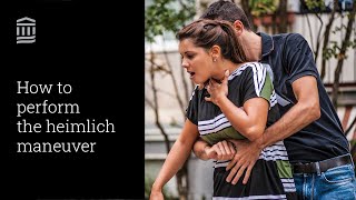 How to Perform the Heimlich Maneuver  In Case of Emergency  Mass General Brigham [upl. by Merissa]