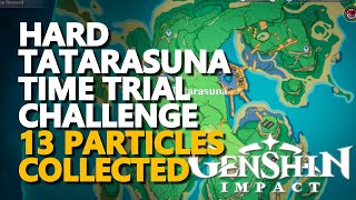 Hard Tatarasuna Time Trial Challenge Genshin Impact 13 Particles Collected [upl. by Diego]