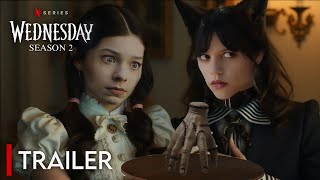 Wednesday Season 2  Teaser Trailer 2025 Jenna Ortega Emma Myers  Netflix [upl. by Sakram745]