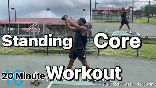 Do This Standing Core Workout To Get Rid OF That FUPA amp Big Belly [upl. by Kabab]