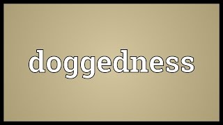 Doggedness Meaning [upl. by Daniella724]